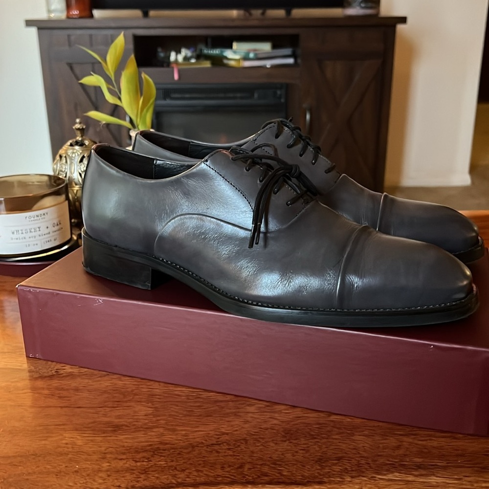 To Boot - Grey leather dress shoes - Picture 7 of 8